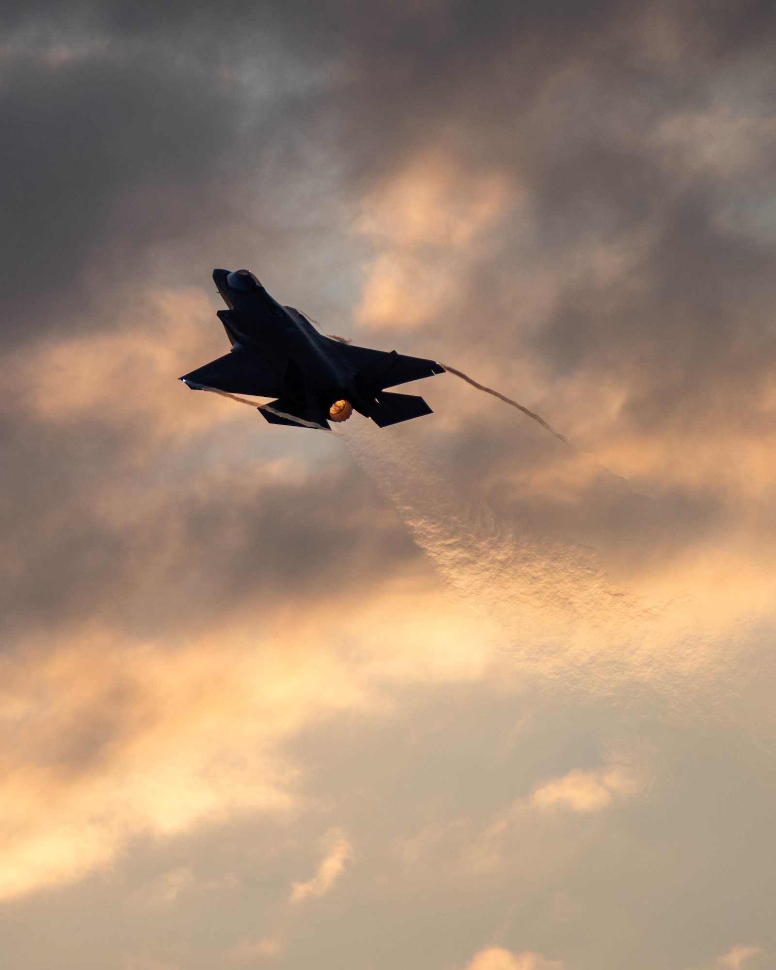 An F-35A taking off from Volk Field.