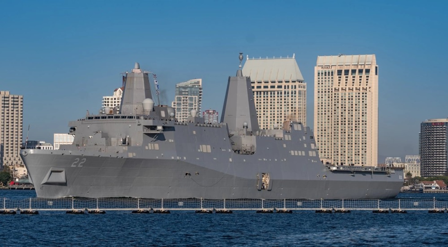 USS San Diego Departs for Japan
