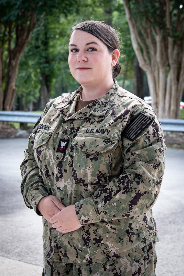 Hospital Corpsman Second Class Ashlyn Sanders serves aboard Naval Health Clinic Cherry Point as the Directorate Leading Petty Officer for the Department of Public Health and Preventative Medicine.  A native of Anchorage, Alaska, she leads a team responsible for ensuring Marine Corps Air Station Cherry Point is a healthy place to live and work.