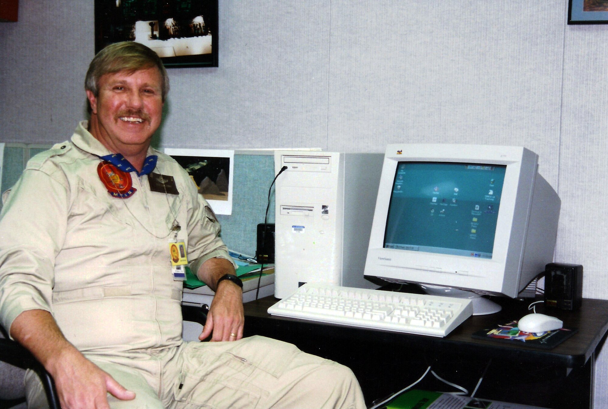 Man at a computer