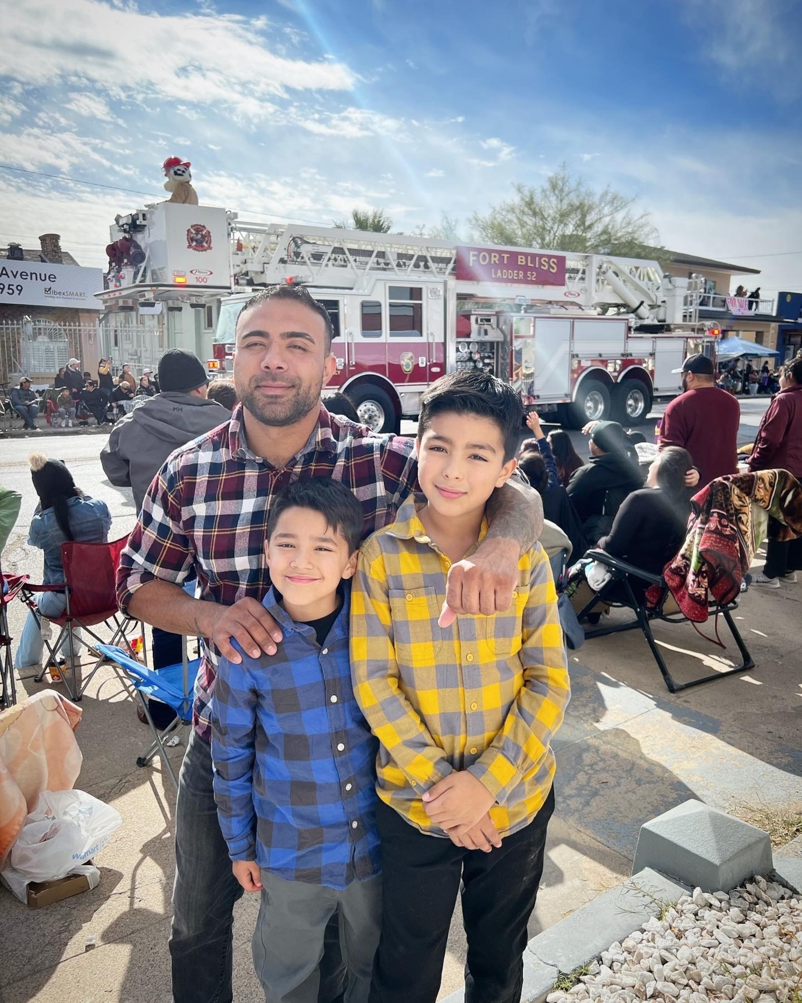 Photo of Tech. Sgt. Jose Lucero and his family.