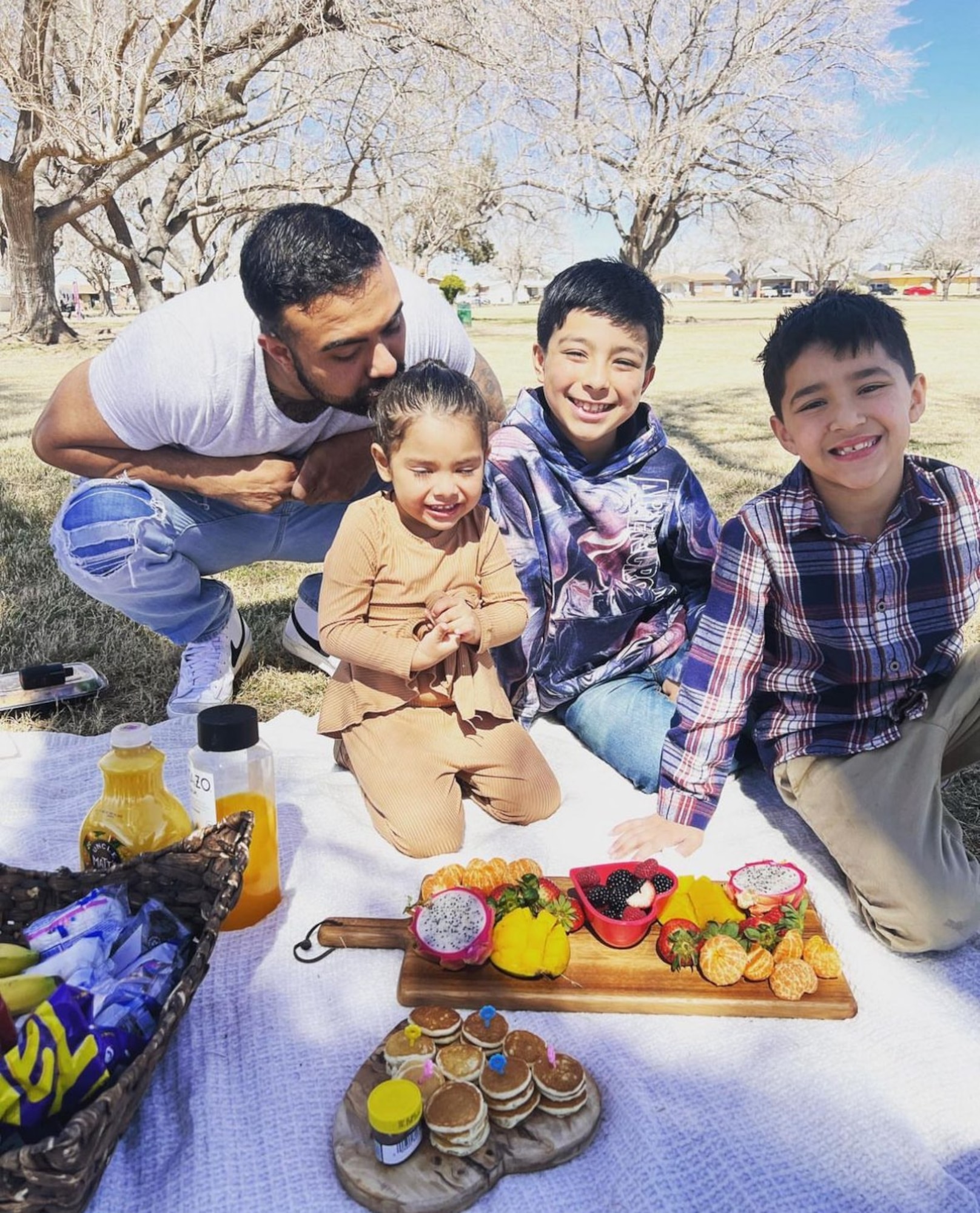 Photo of Tech. Sgt. Jose Lucero and his family