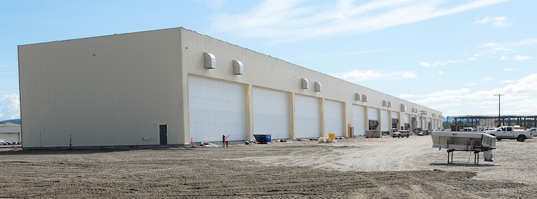 Shown here, USACE puts the final touches on a hangar complex for incoming F-35s to Eielson Air Force Base. The Department of Defense invested about $600 million on a beddown program at the installation located near North Pole, Alaska. Also known as the “joint strike fighter,” two new squadrons of 54 aircraft now have the proper facilities to support their missions thanks to the design and construction work of the U.S. Army Corps of Engineers – Alaska District.