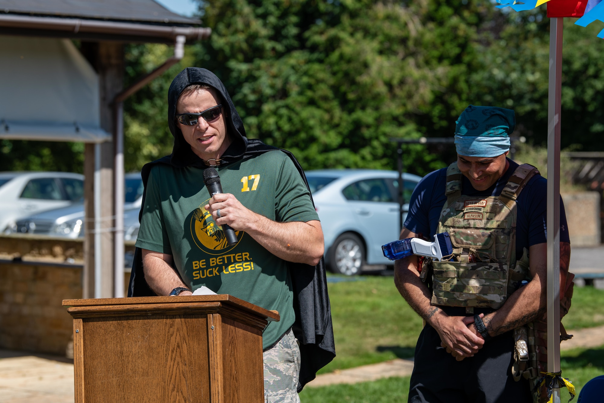 Wing chaplain provides an invocation