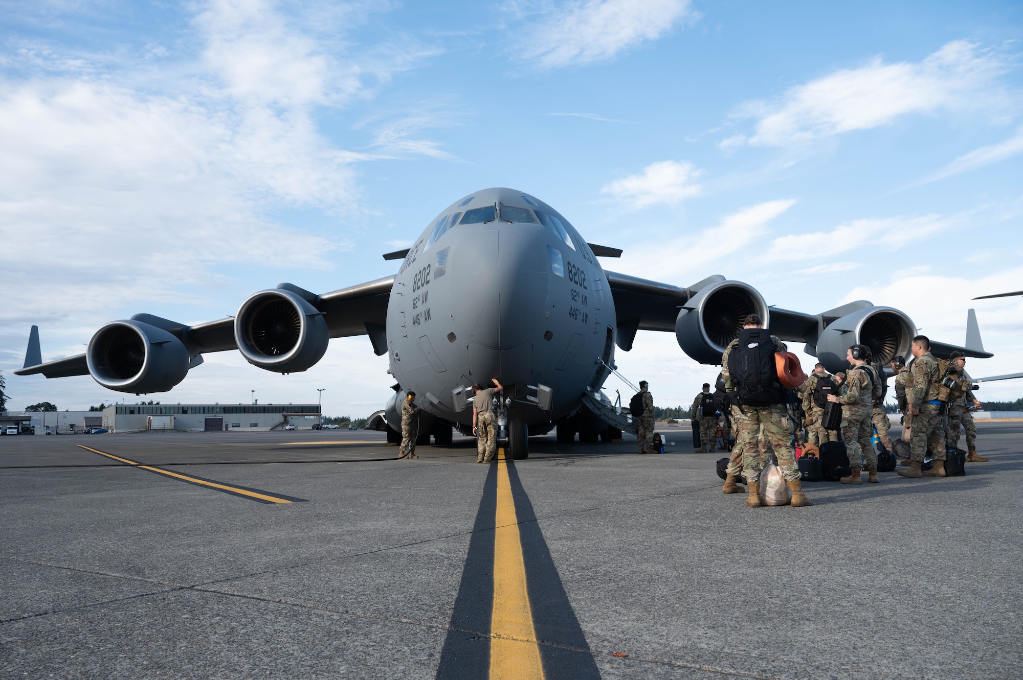 The 7th Expeditionary Airlift Squadron explodes into the Indo-Pacific theatre during Operation KENNY’S RETURN. 19 August, 2024 aircrews and aircraft stepped, and launched out of Joint Base Lewis McChord, Washington, heading out to execute air mobility operations and the Explodeo window of OKR. OKR focuses on Joint Force collaboration and preparing the wing to win.