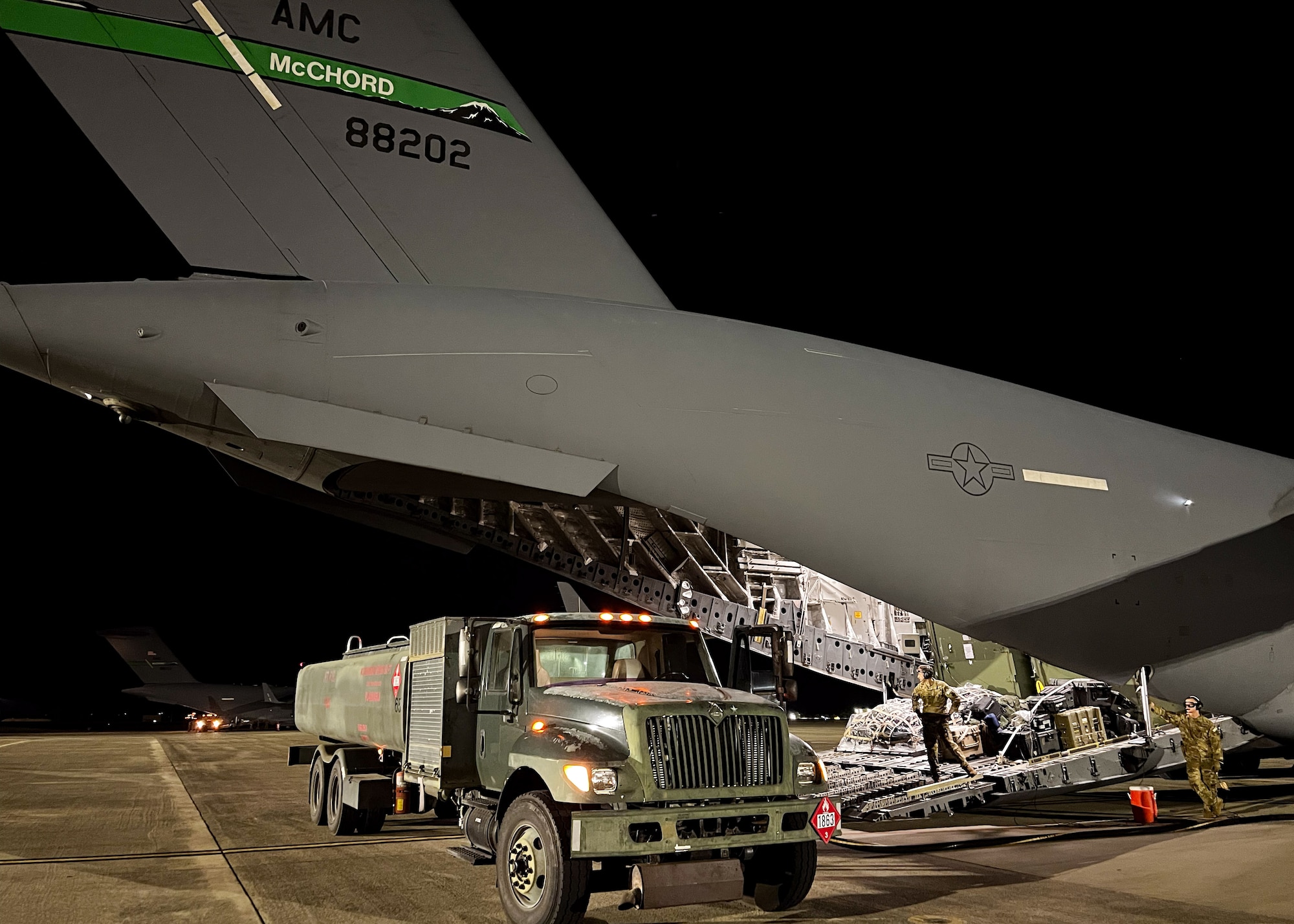 The 7th Expeditionary Airlift Squadron explodes into the Indo-Pacific theatre during Operation KENNY’S RETURN. 19 August, 2024 aircrews and aircraft stepped, and launched out of Joint Base Lewis McChord, Washington, heading out to execute air mobility operations and the Explodeo window of OKR. OKR focuses on Joint Force collaboration and preparing the wing to win.