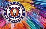 A graphic encouraging participation in Coast Guard Innovations