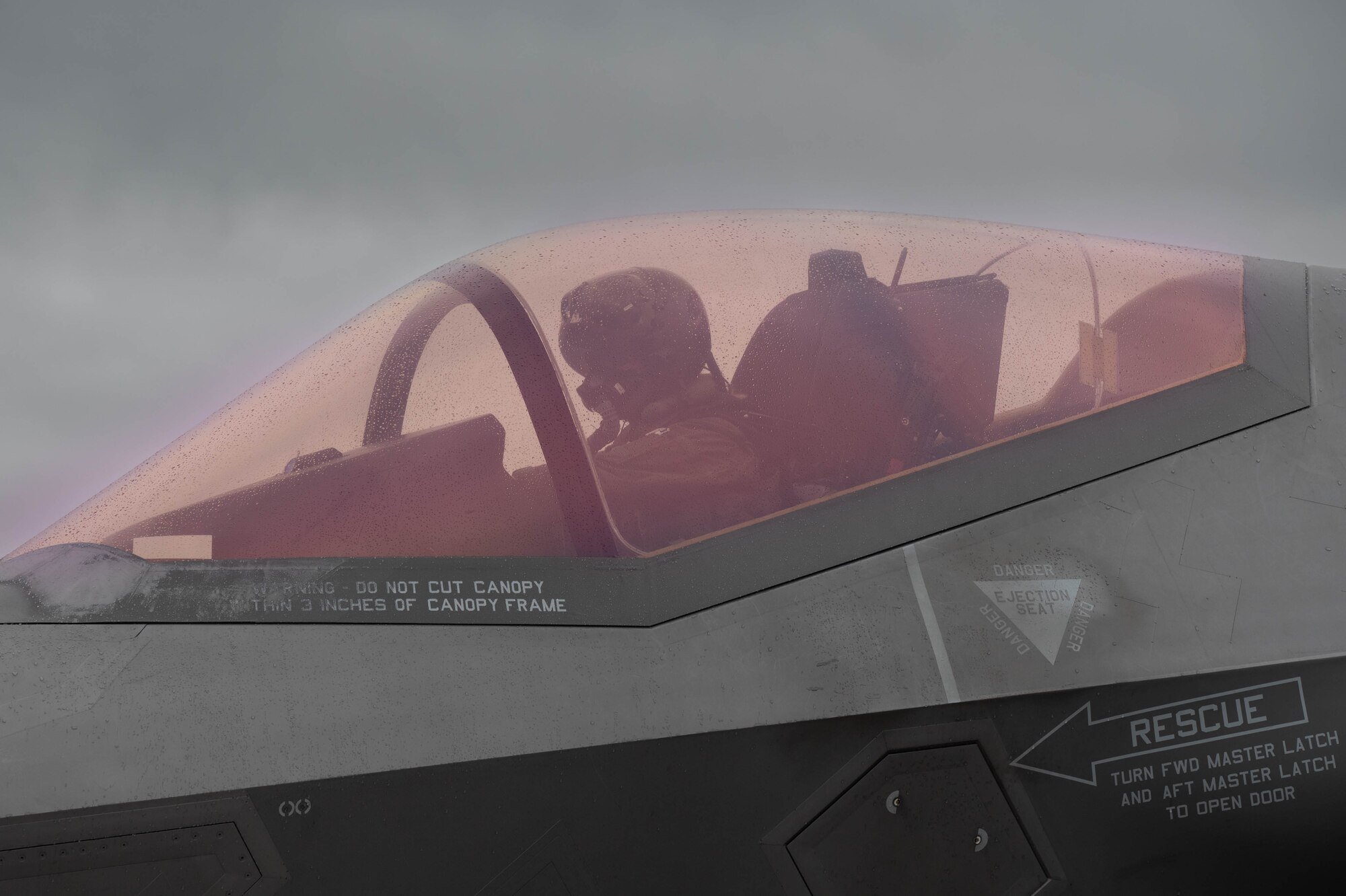 U.S. Air Force Capt. Analise “Hype” Howard, 355th Fighter Squadron pilot, prepares for takeoff at Eielson Air Force Base, Alaska, Aug. 22, 2024.