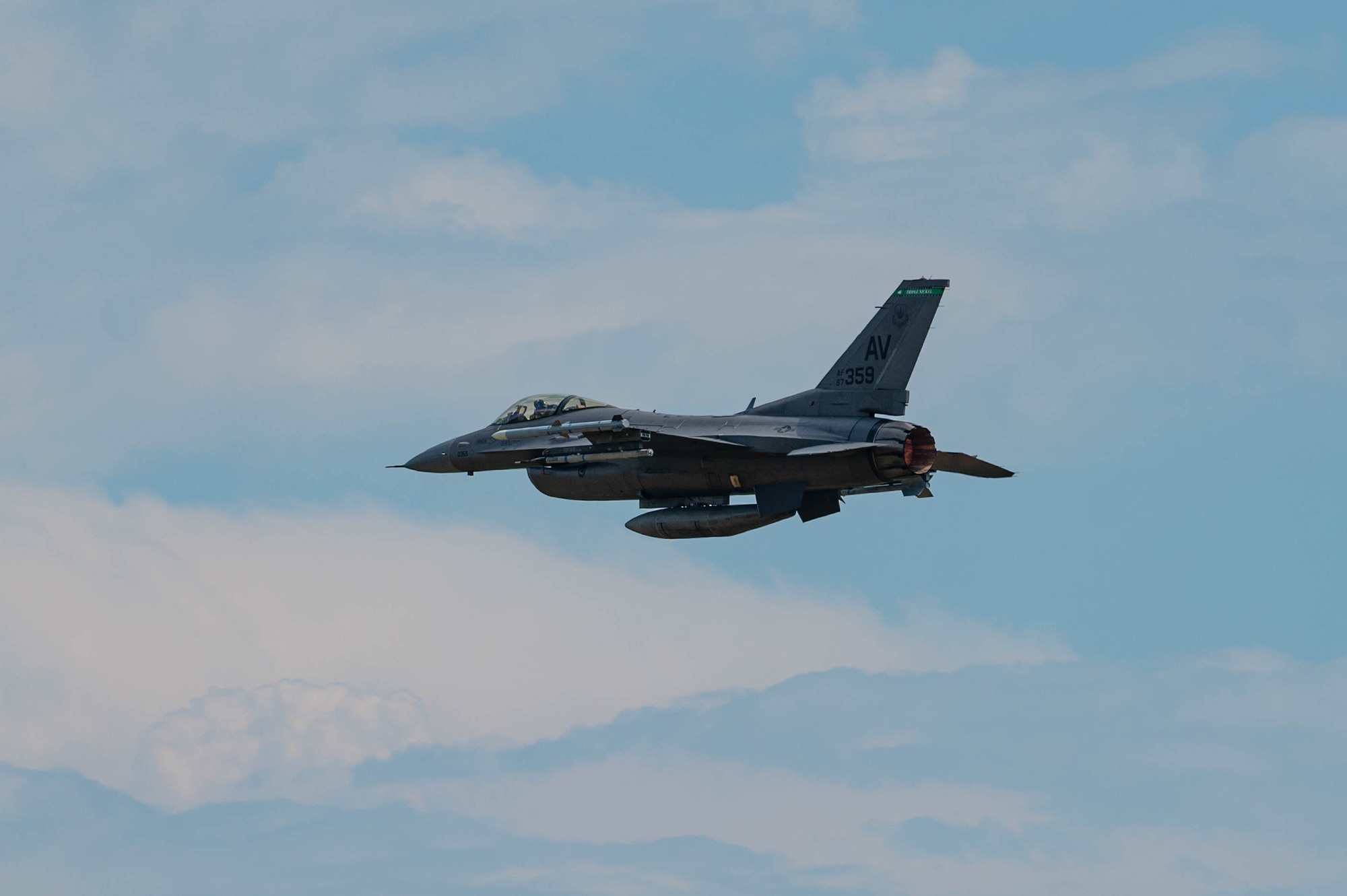 U.S. Air Force F-16 Fighting Falcon.