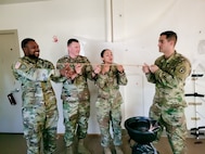 While working as Cadre, Master Sgt Natalia Laughlin worked in an escape room team-building activity