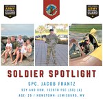Three photos of solider Jacob Frantz, man with family, man in airplane. Solider