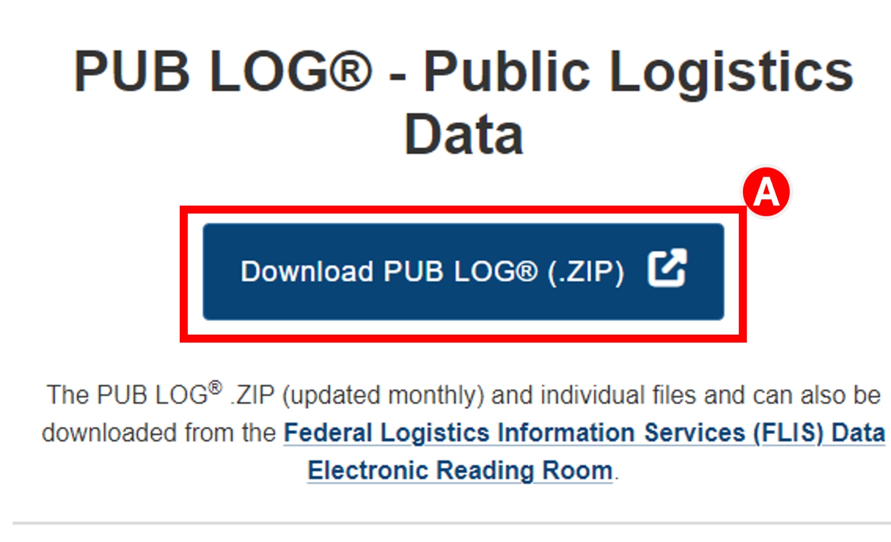 Select the Download Pub Log (.zip) button to download the package and start the install process.