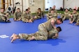 Approximately 30 U.S. Army Soldiers with the Pennsylvania National Guard participate in a five-day Army Combatives training program August 12-16 at Fort Indiantown Gap. Army Combatives trains leaders and Soldiers in close quarters combat to instill the Warrior Ethos and prepare Soldiers to defeat the enemy in hand-to-hand combat. (U.S. Army National Guard photo by Sgt. 1st Class Zane Craig)
