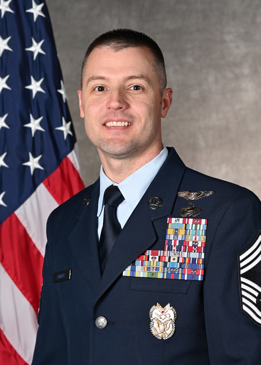 Chief Master Sgt. Joshua Sanders Official Photo.