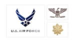 Air Force logo with Col and Maj rank