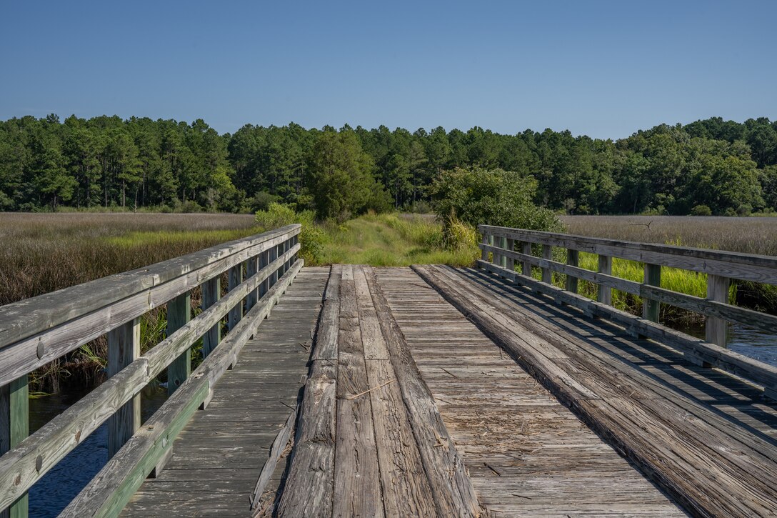 Marine Corps Air Station (MCAS) Beaufort, the Department of the Navy, The Nature Conservancy, and the Beaufort County Open Land Trust, sign an easement to protect 4,409-acre Gregorie Neck tract, Jasper County, South Carolina, August 15, 2024. The easement provides ecological benefits as well as maintains MCAS Beaufort’s air space for F/A-18 Hornet and F-35B Lightning II operations. (U.S. Marine Corps photo by Lance Cpl. Kyle Baskin)