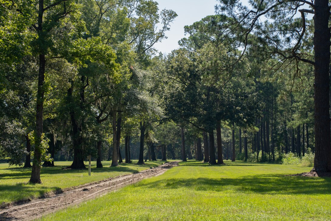 Marine Corps Air Station (MCAS) Beaufort, the Department of the Navy, The Nature Conservancy, and the Beaufort County Open Land Trust, sign an easement to protect 4,409-acre Gregorie Neck tract, Jasper County, South Carolina, August 15, 2024. The easement provides ecological benefits as well as maintains MCAS Beaufort’s air space for F/A-18 Hornet and F-35B Lightning II operations. (U.S. Marine Corps photo by Lance Cpl. Kyle Baskin)