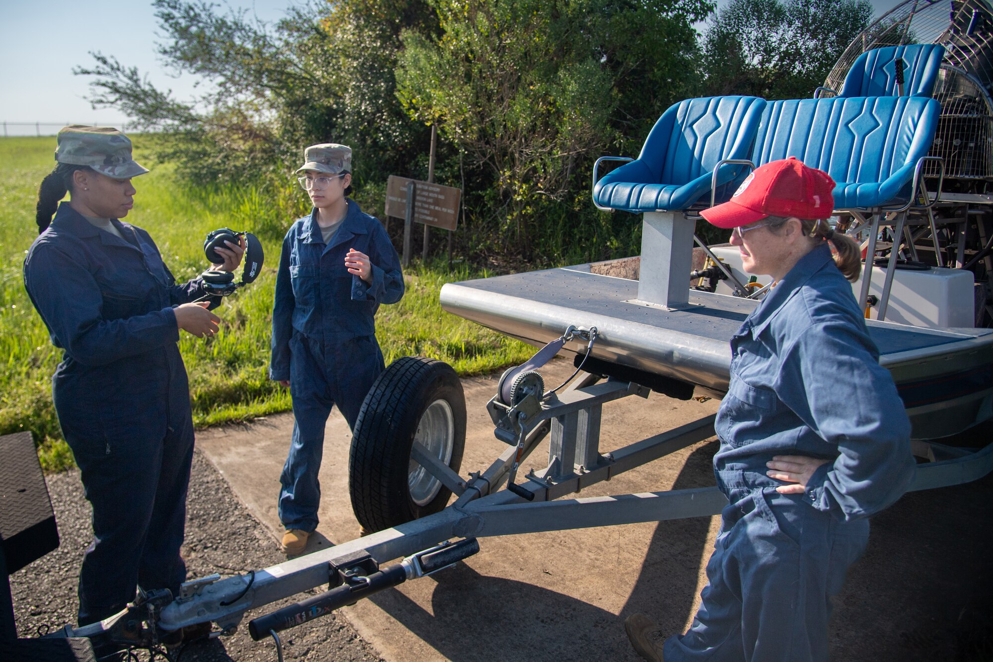 photos of Moody Air Force Base's air boat