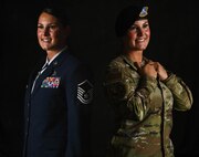 U.S. Air Force Master Sgt. Christina Lee, recipient of the Federally Employed Women's (FEW) 2024 Meritorious Service Award, poses for a portrait at Minot Air Force Base, North Dakota, August 23, 2024. The FEW Military Meritorious Award Program recognizes a maximum of six exceptional military service members; one for each service branch. The purpose of FEW’s Military Meritorious Service Awards is to recognize outstanding military service members within the Armed Forces who have distinguished themselves with significant contributions to their service. One of the accomplishments that earned Lee the award was founding the Female Defender Initiative at Minot AFB, the first of its kind across two bases. (U.S. Air Force photo illustration by A1C Luis Gomez) (This image was created using multiple exposure techniques)