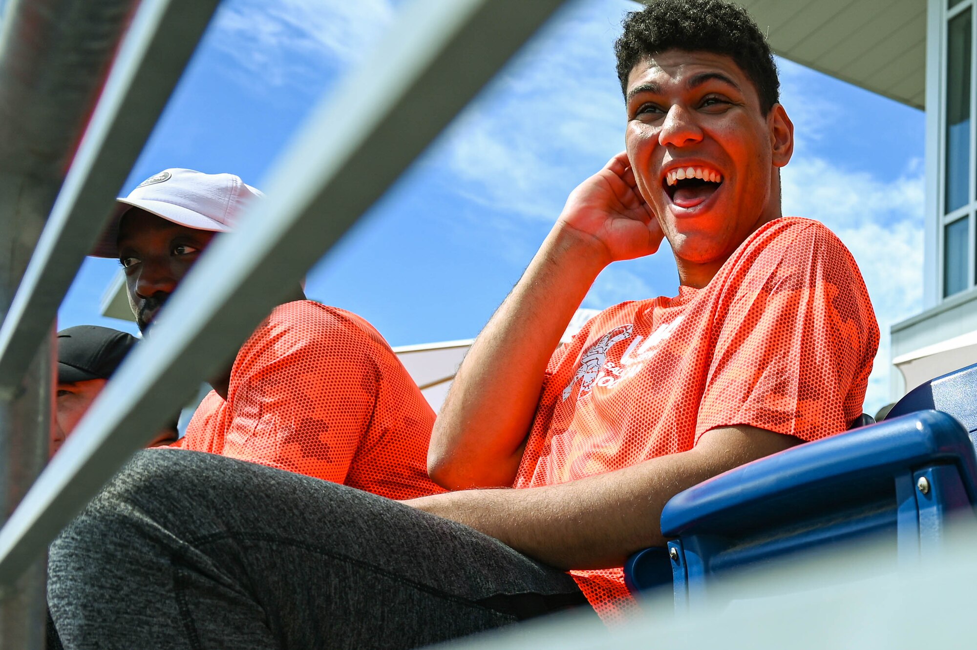 man laughing