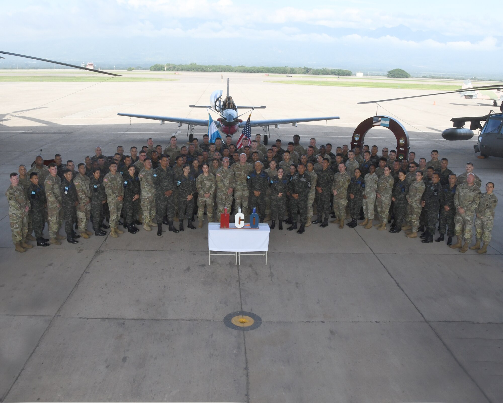 A photo of a group of service members.