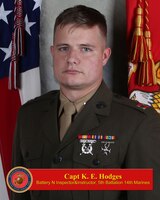 Captain Kenneth E. Hodges, Inspector-Instructor, November Battery, 5th Battalion, 14th Marine Regiment