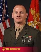 Major John B. Porter, Inspector - Instructor, India Company, 3D Battalion 23D Marines