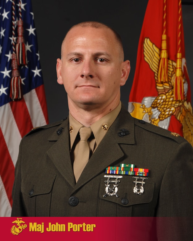 Major John B. Porter, Inspector - Instructor, India Company, 3D Battalion 23D Marines