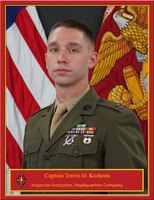 Captain Travis G. Korhorn, Inspector-Instructor, Headquarters Company, Combat Logistics Regiment 4