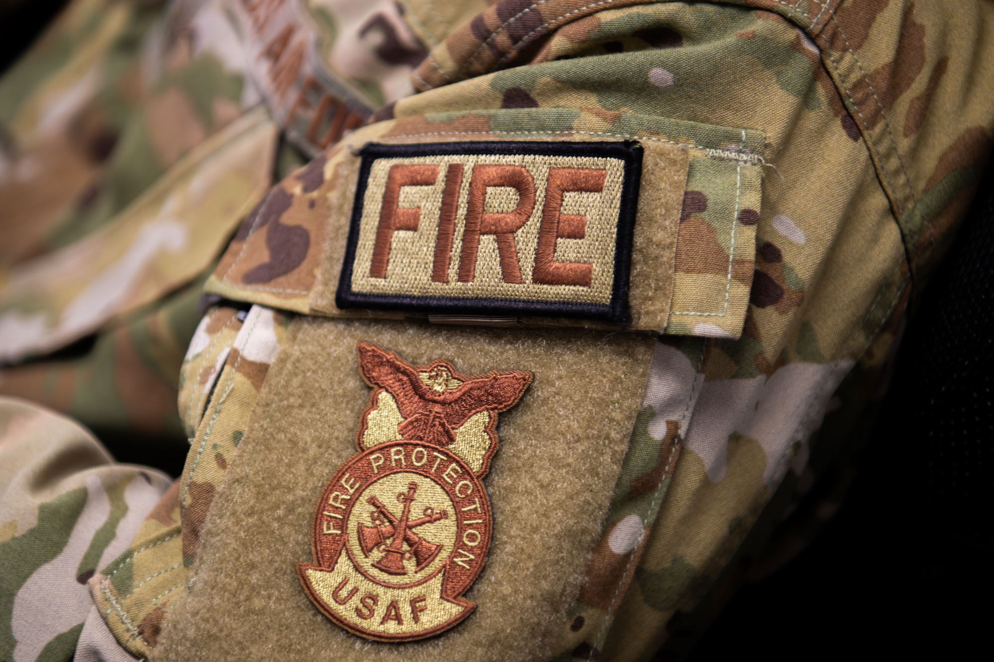 United States Air Force Fire Protection patch during the Plans Examiner Course.