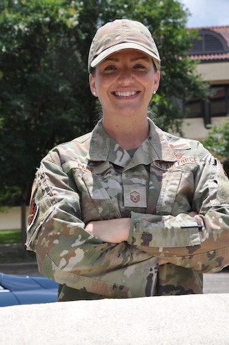 a person poses for a photo
