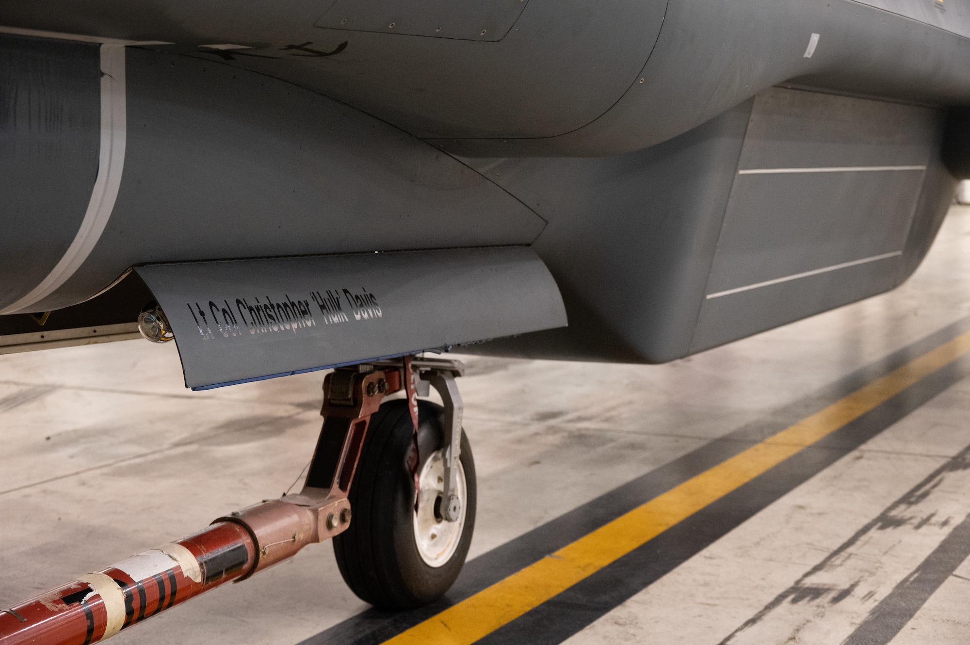 An RQ-4B Global Hawk assigned to Grand Forks Air Force Base’s 319th Reconnaissance Wing arrives at a hangar.