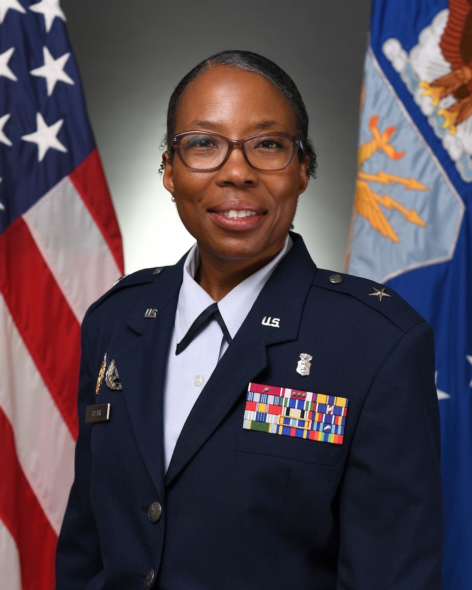 This is the official portrait of Brig. Gen. Gwendolyn A. Foster.