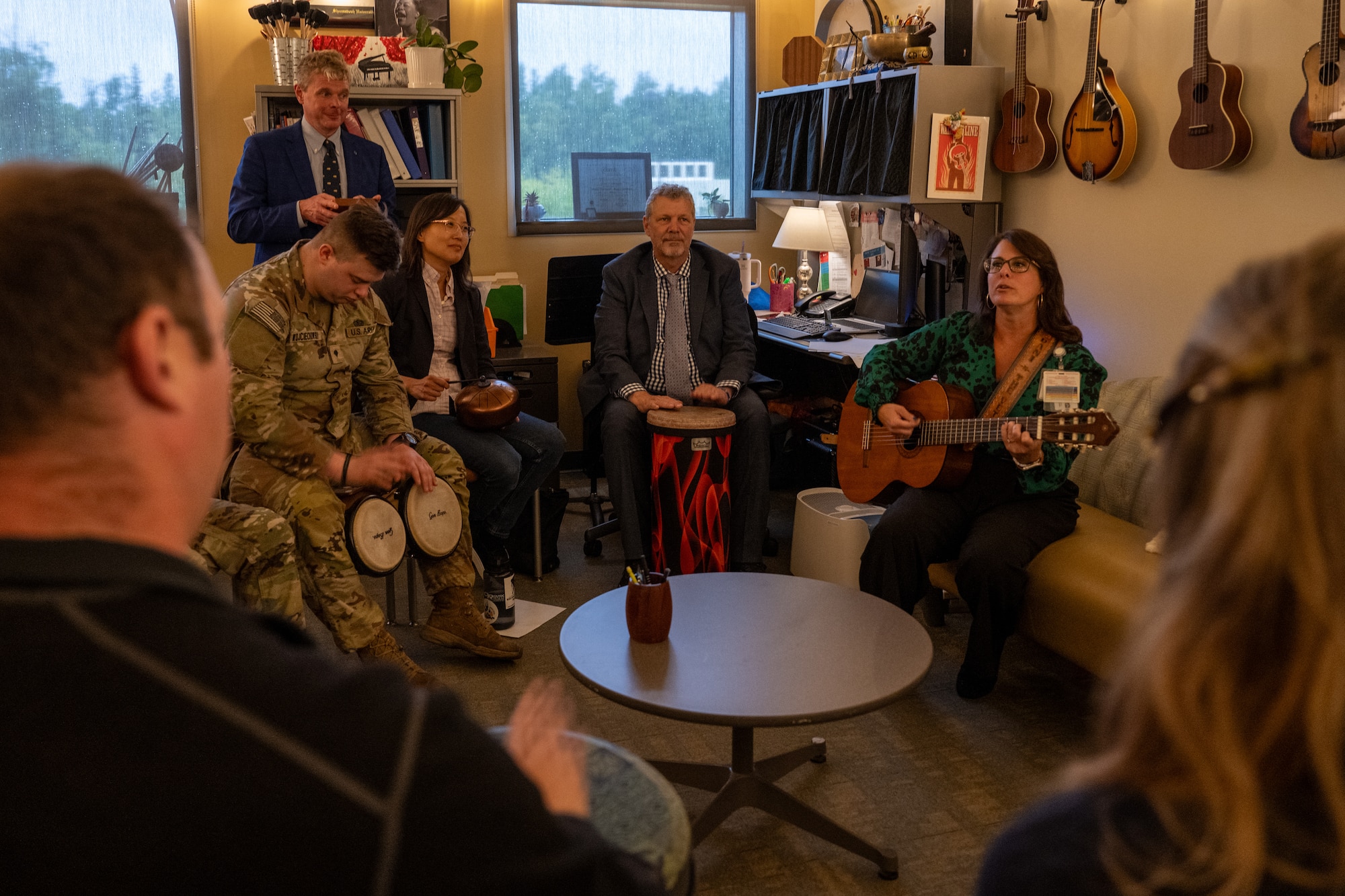 JBER’s TBI Clinic aims to provide comprehensive, evidence-based treatment for the mind while providing the greatest degree of care to the individual.  The clinic offers a variety of care, to include music and art therapy classes.