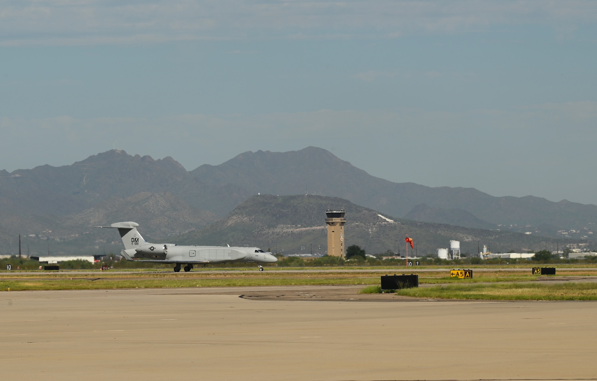 First EA-37B Compass Call, aircraft 19-5591, is delivered at Davis-Monthan AFB, Arizona
