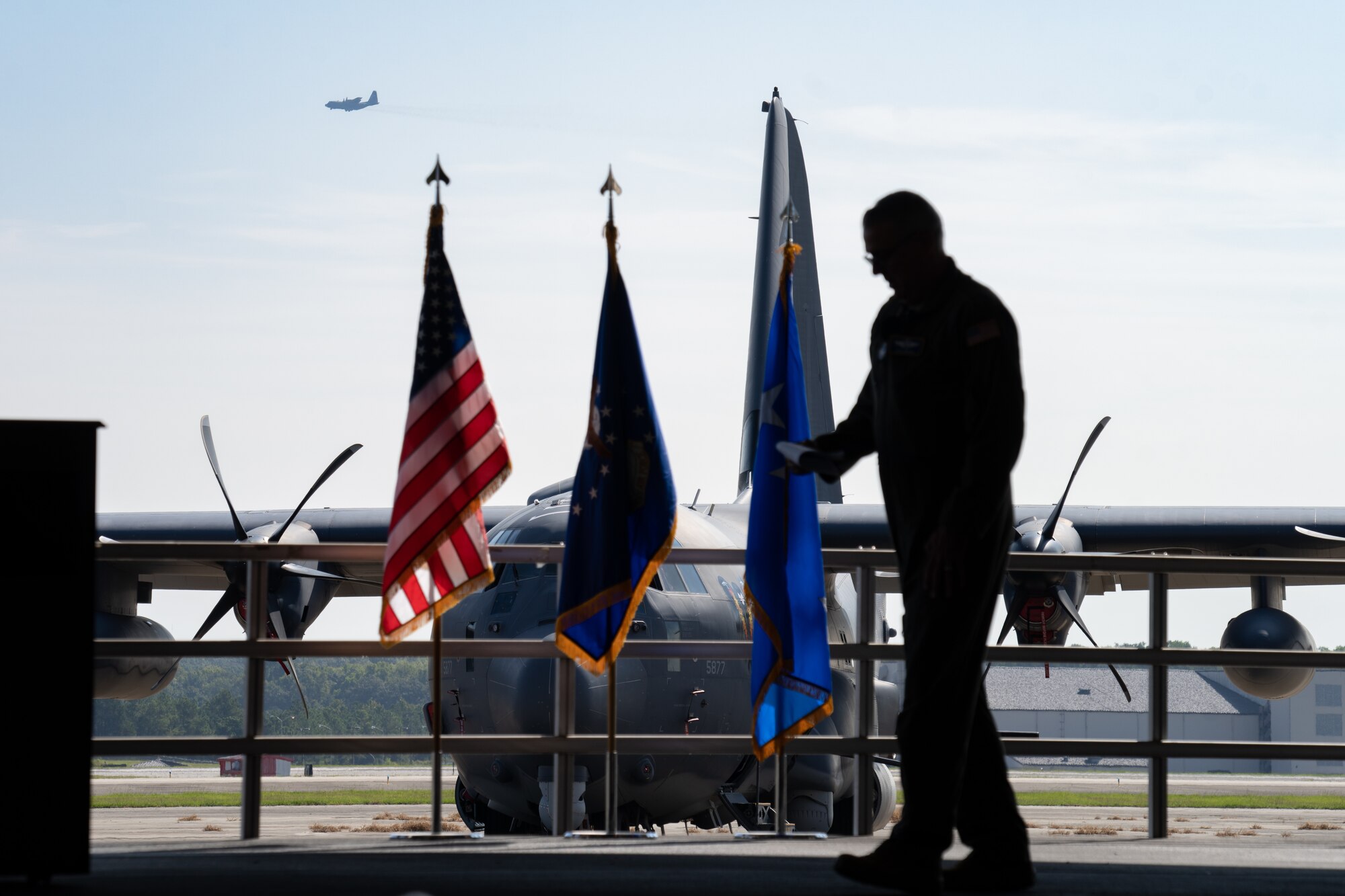 Gen. Mike Minihan speaks on stage