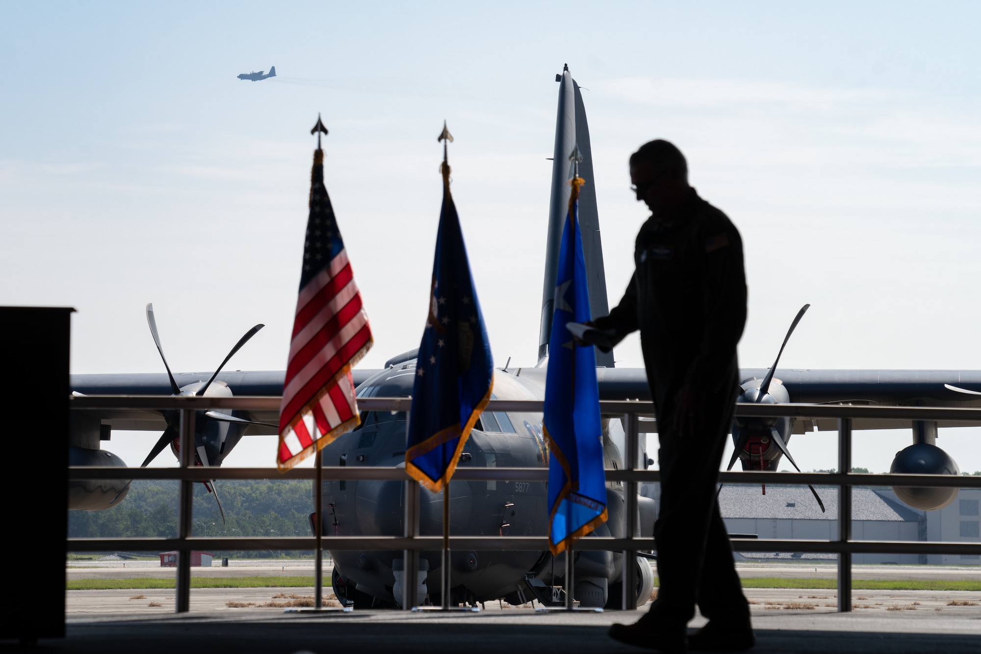 Gen. Mike Minihan speaks on stage