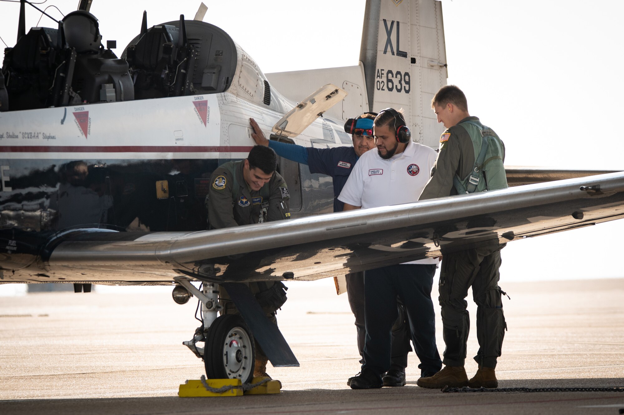 Team XL’s T-6A Texan II maintenance division officially instituted a dedicated crew chief (DCC) program. 

The DCC program assigns a crew chief to each T-6A Texan II in Laughlin’s fleet to provide continuity for aircraft forms, aircraft status, scheduled maintenance and more. The DCC program assigns a single crew chief to oversee all tasks for each aircraft, ensuring they are completed on schedule.