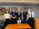 From left to right: Ms. Jing Zhou, MS, Biostatistician; Dr. Alexander Rice, Ph.D., Scientist; Dr. Stephen J Cozza, MD, COL (Ret.), Professor of Psychiatry and Pediatrics; Dr. Joscelyn Fisher, Ph.D., Research Associate Professor; and Mr. Evan Salerno, MA, Study Coordinator. These esteemed members are part of the Center for the Study of Traumatic Stress at the Uniformed Services University of the Health Sciences. The Child and Family Program within the CSTS at USU concentrates on the psychological well-being of families, including both adults and children, who have experienced stressful situations, particularly within the military community. (DOD courtesy photo)