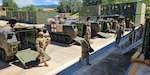 Soldiers with the 4th Battalion, 70th Armor Regiment, 1st Brigade Combat Team, 1st Armored Division, out of Fort Bliss, Texas, begin medical set return and retrograde operations at the Army Prepositioned Stocks in Korea, known as APS-4K, during Operation Pacific Fortitude.