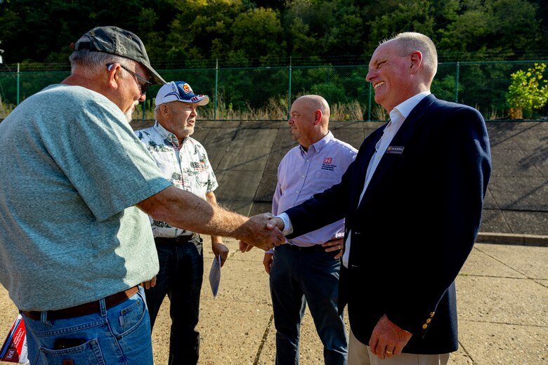 Ribbon-cutting ceremony for the John P. Murtha Locks and Dam.
