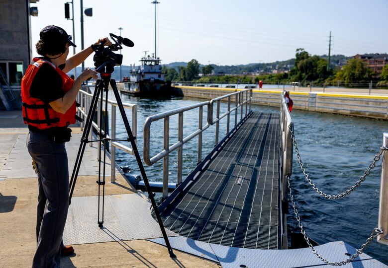 Ribbon-cutting ceremony for the John P. Murtha Locks and Dam.