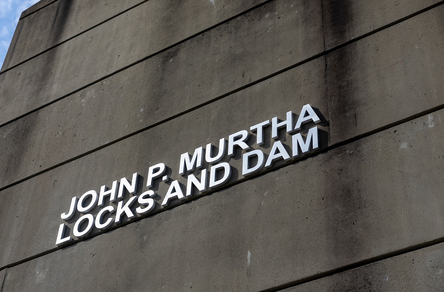 Ribbon-cutting ceremony for the John P. Murtha Locks and Dam.