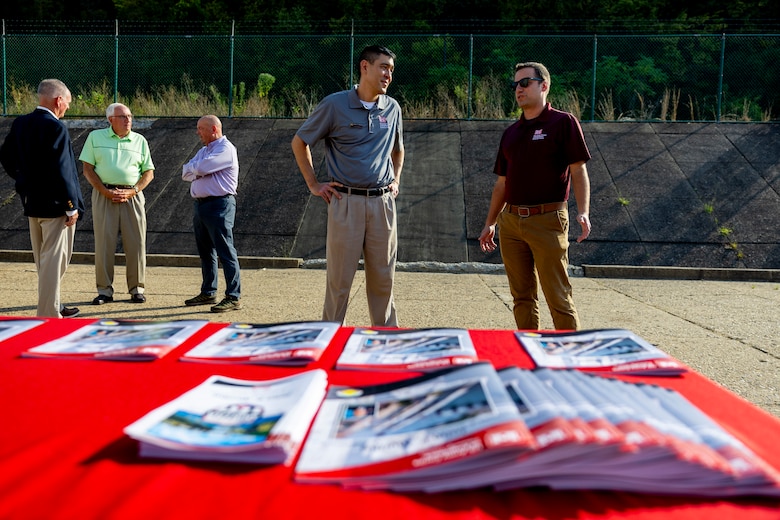 Ribbon-cutting ceremony for the John P. Murtha Locks and Dam.