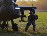 The Louisiana National Guard supported the Fort Campbell, Kentucky-based 101st Airborne Division (Air Assault) refueling at Camp Minden, Louisiana, Aug. 14, 2024.