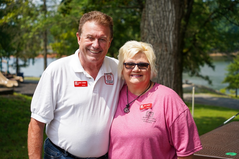 Jimmy and Jody O'Brien, serve as volunteers for the Rough River Lake day-use and beach areas.