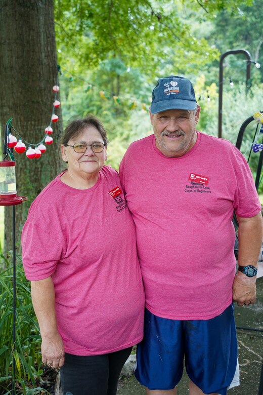 Shirley and Barry Snyder, serve as volunteer attendants at Cave Creek Campground.