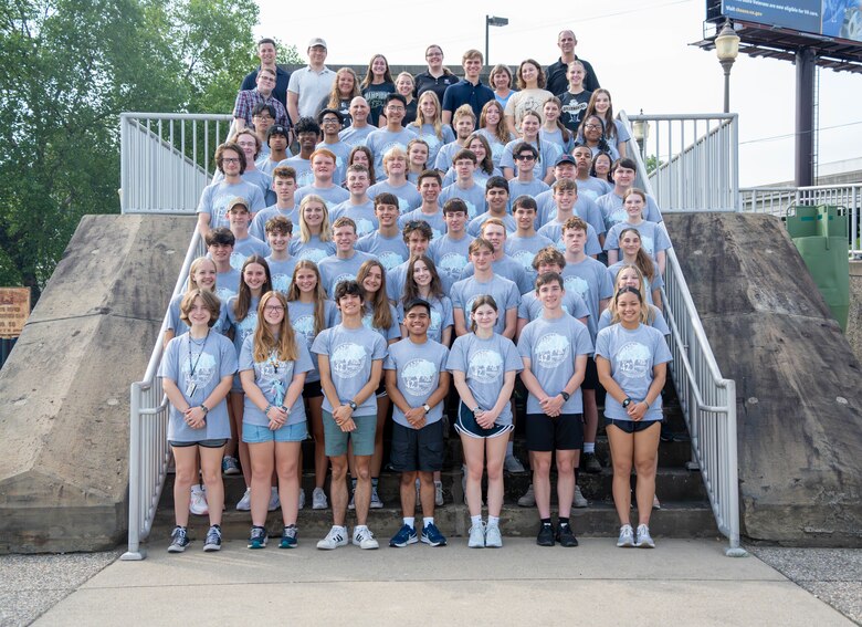 Fifty-eight high school students participating in the 2024 Governor's Scholars Program and their instructors participate in a field trip to McAlpine Locks and Dam in Louisville, Kentucky, July 3, 2024.