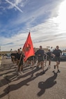 U.S. Marines with 12th Marine Corps District, Western Recruiting Region, participate in the company motivational run for Golf Company, 2nd Recruit Training Battalion as a part of Spiritual Fitness Month at MCRD San Diego, California, Nov. 25, 2024. Spiritual Fitness Month is a program implemented to bring awareness to spiritual health. MCRD San Diego is the first Marine Corps Base to implement this program. The company motivational run is a three-mile cadence run conducted around the Depot, the last physical training event the Marines will conduct before they graduate from MCRD San Diego and the first time their friends and families will see their newly transformed U.S. Marines. (U.S. Marine Corps photo by Cpl. Alexandra M. Earl)