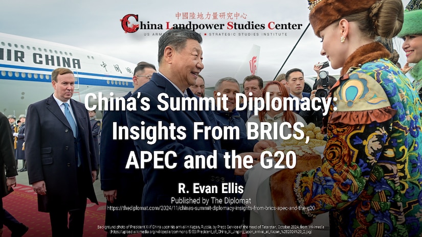 China’s Summit Diplomacy: Insights From BRICS, APEC and the G20 | Dr. R. Evan Ellis